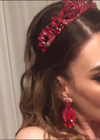 Kına Taç ve Küpe Seti - Görsel 3