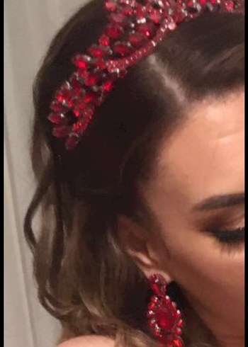 Kına Taç ve Küpe Seti - Görsel 2