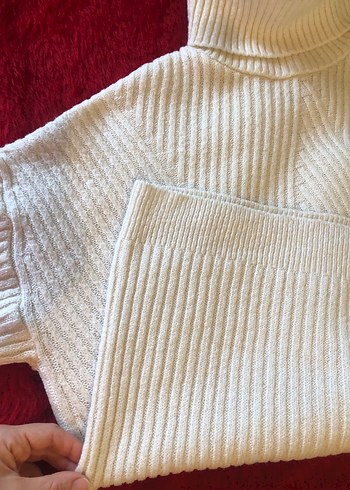 Boğazlı Örgü Kadın Kazak - Görsel 5