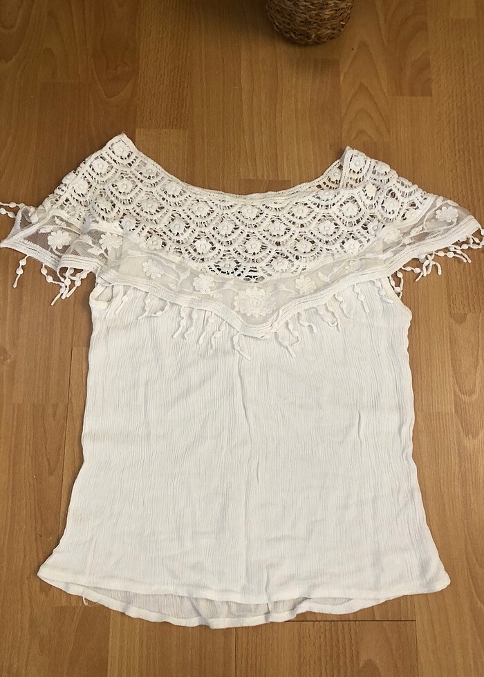 Dantelli bluz - Görsel 5