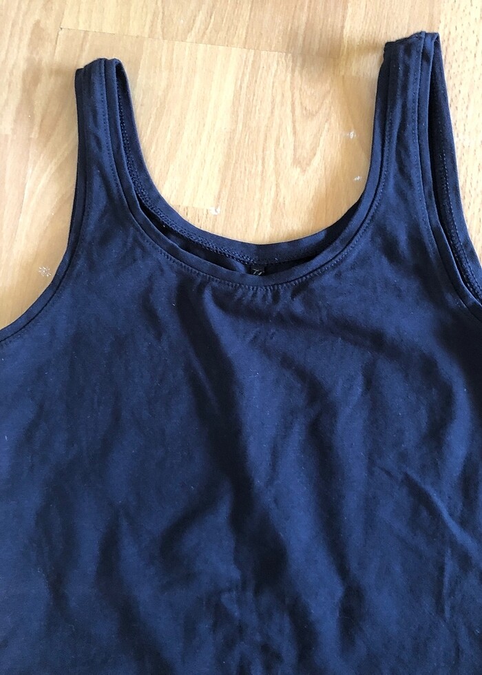 Uzun kolsuz body - Görsel 3