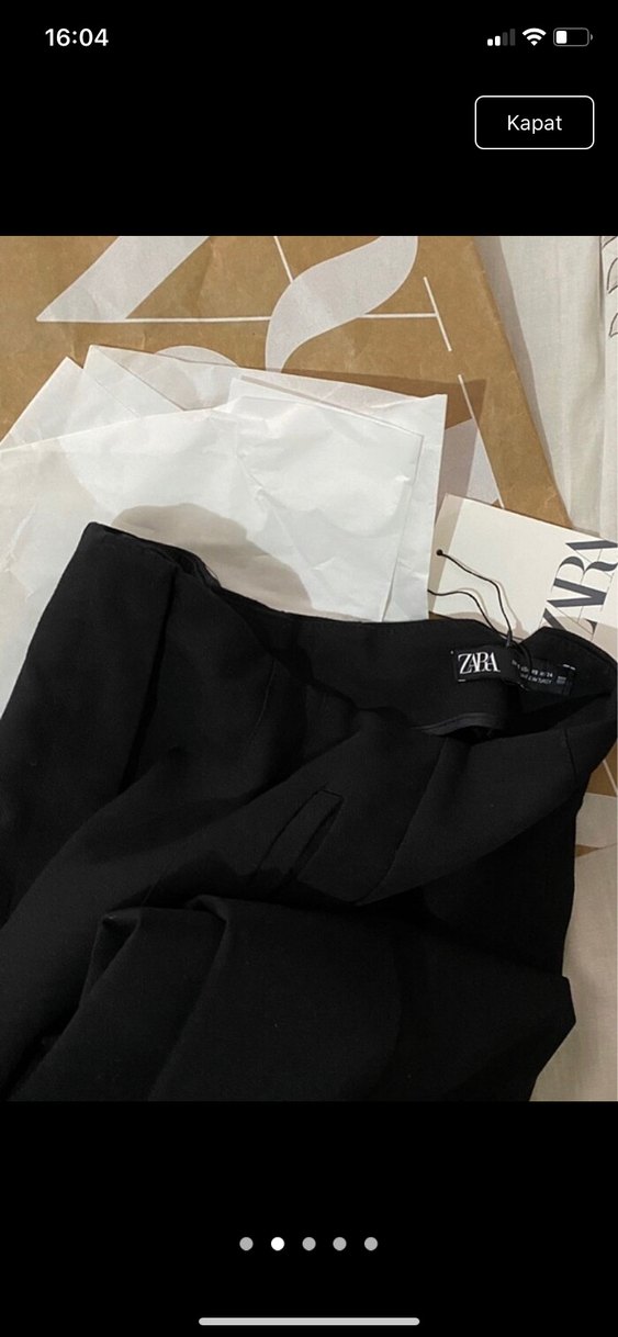 Zara Siyah  Yüksek BelPantolon - Görsel 2