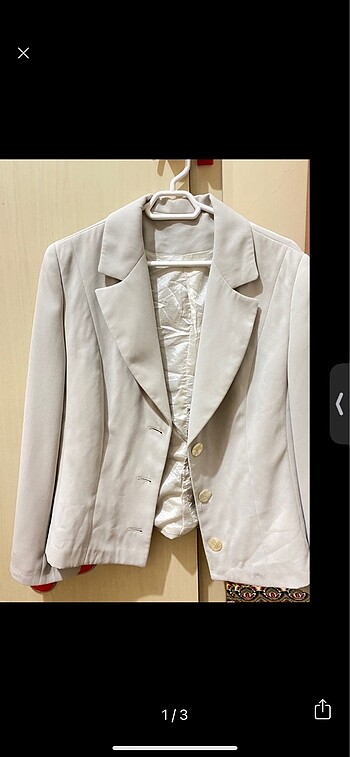 Bej blazer ceket