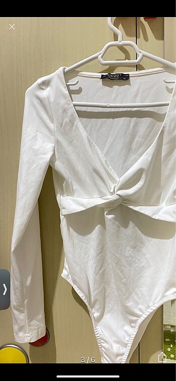 Önü düğümlü streç bodysuit