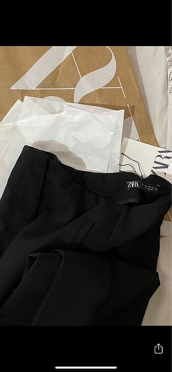 xs Beden siyah Renk Zara yüksel bel pensli pantolon
