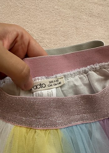 8 Yaş Beden çeşitli Renk Çok Renkli Pileli Kız Etekleri