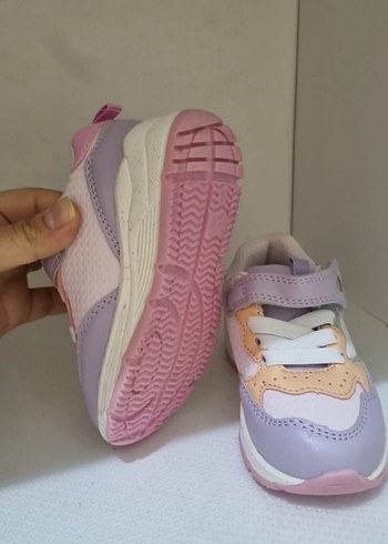 Kız Çocukları için Renkli Bağcıklı Spor Ayakkabı - Görsel 3