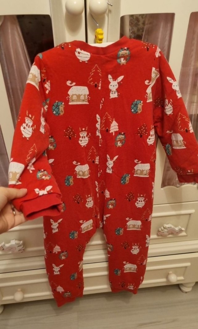 Renkli Baskılı Bebek Tulumu - Görsel 2