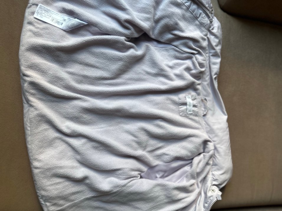 Düğmeli Beyaz çocuk Kışlık Mont - Görsel 3