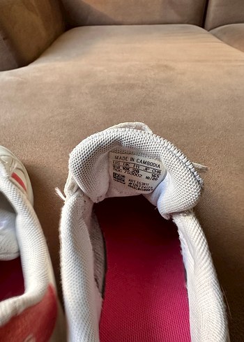 Kız Çocuk Beyaz Renkli Cırtlı Spor Ayakkabı - Görsel 6