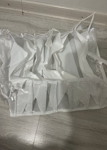 Beyaz Çok Bölmeli Dolap Düzenleyici - Görsel 2