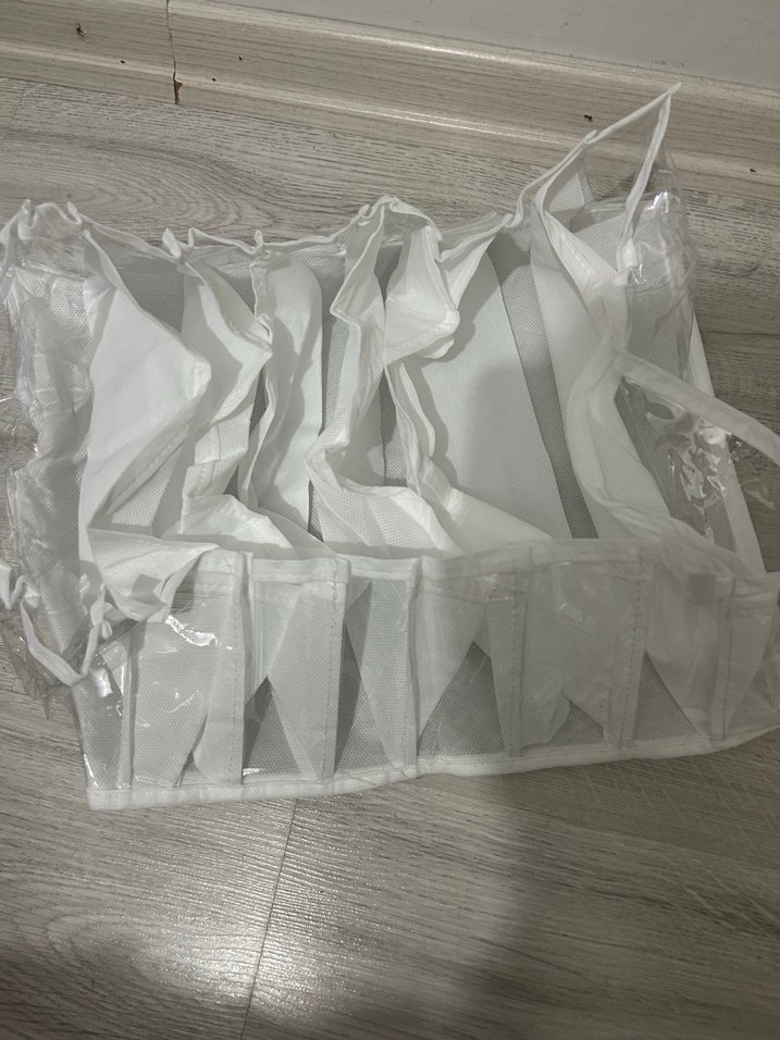 Beyaz Çok Bölmeli Dolap Düzenleyici - Görsel 2