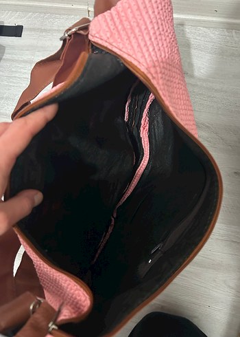 Pembe Bohem Kadın Çanta Tokalı - Görsel 3