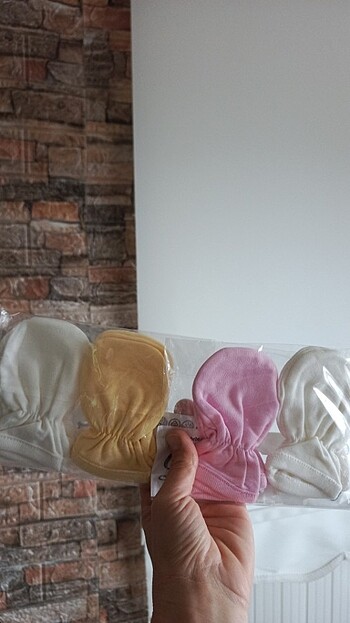 Yeni doğan eldiveni pamuklu  3 çiftin fiyatıdır - Görsel 7