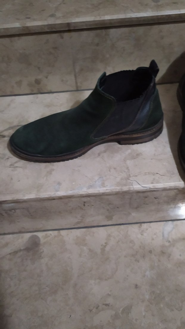 yeşil süet erkek bot - Görsel 2