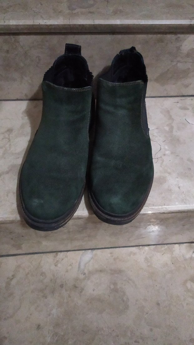 yeşil süet erkek bot - Görsel 3