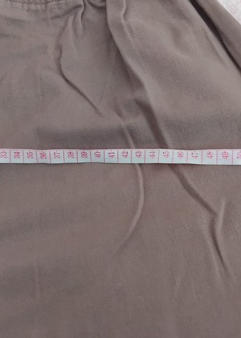 Bej Keten Kadın Pantolon. - Görsel 4