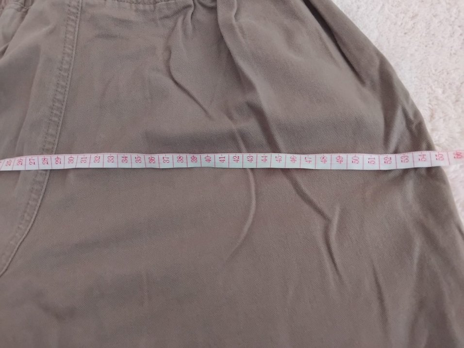 Bej Keten Kadın Pantolon. - Görsel 4