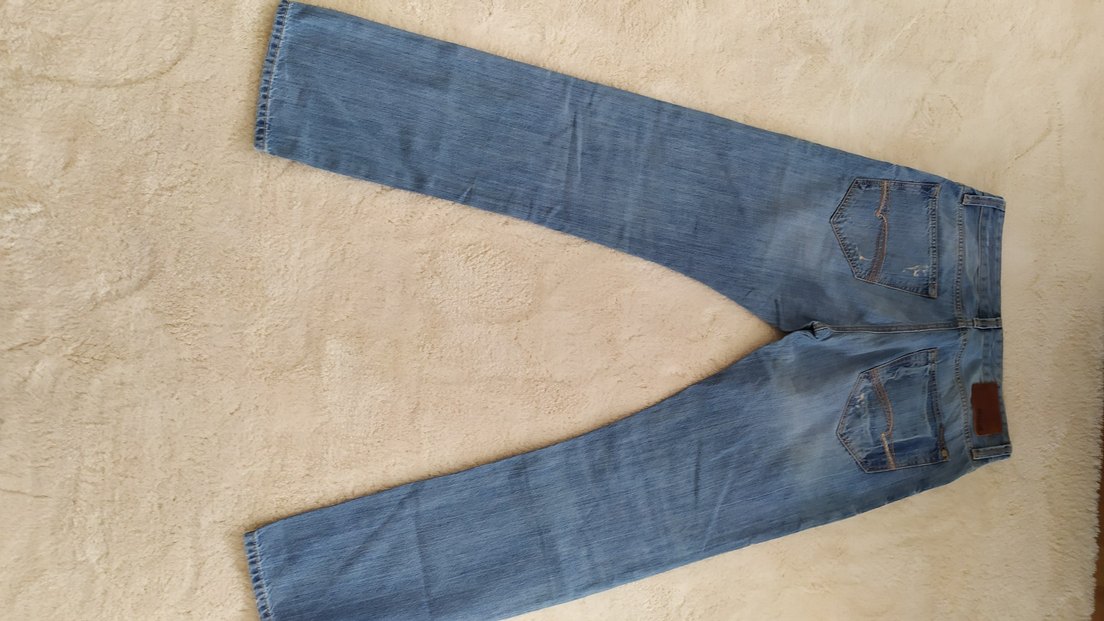 mavı jeans kot pantolon - Görsel 4