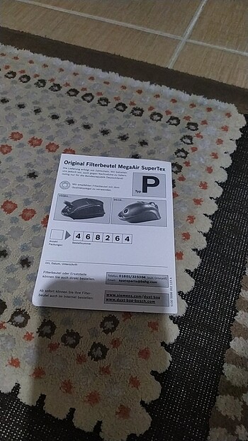 bosch Süpürge torbası 3 adet - Görsel 7