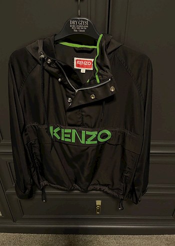 Kenzo Siyah Kapusonlu Spor Ceket