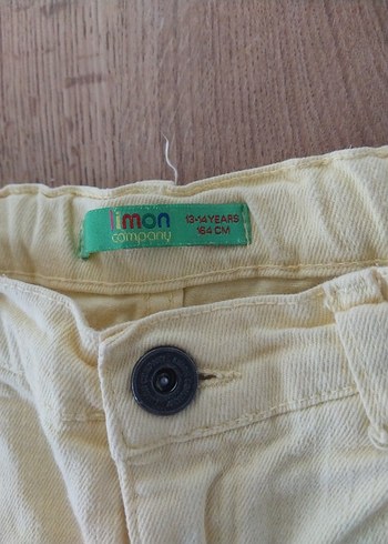 Limon Company limon company Nakışlı Beyaz Kız Şortu