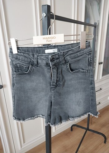 Koton gri Mini Denim Şort - Mango KDS