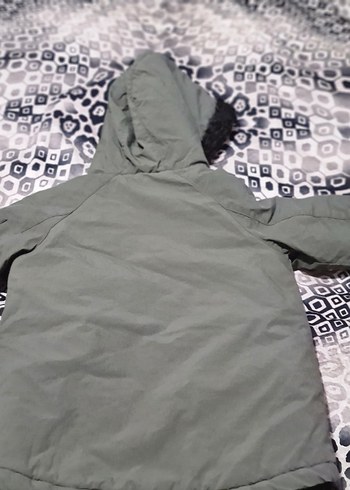 Kürk Detaylı Gri Erkek Çocuk Kaban - Görsel 8