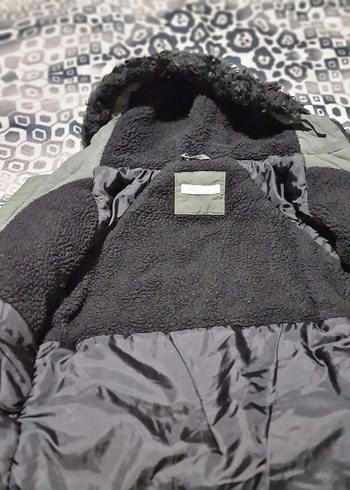 Kürk Detaylı Gri Erkek Çocuk Kaban - Görsel 4