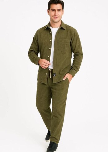  ERKEK KADİFE İKİLİ SET - Görsel 2