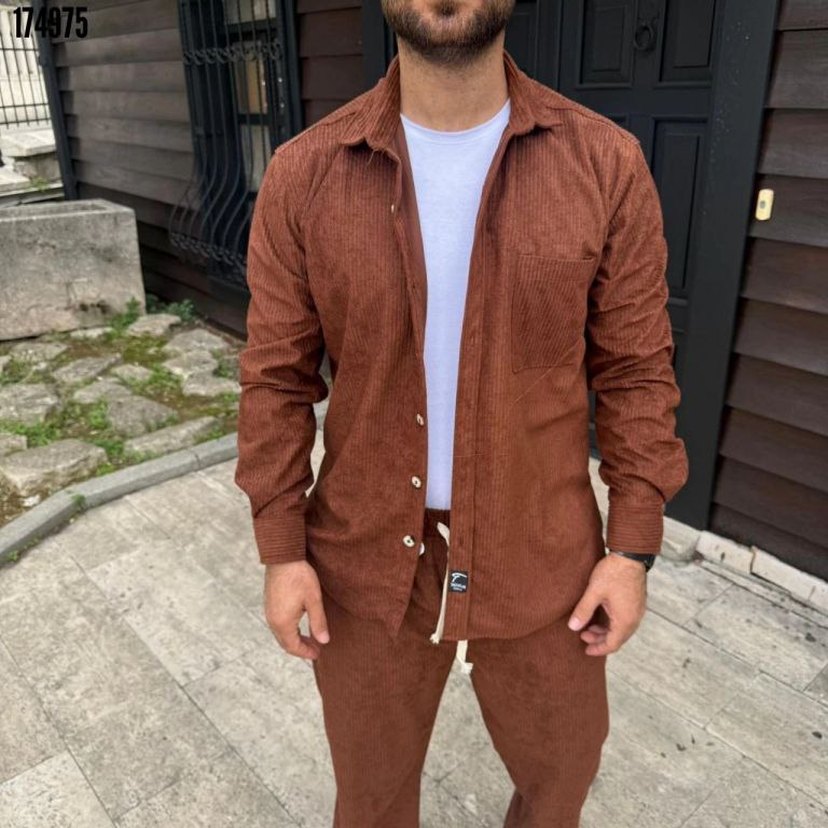  ERKEK KADİFE İKİLİ SET - Görsel 3