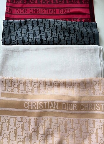 Dior çift taraflı şal