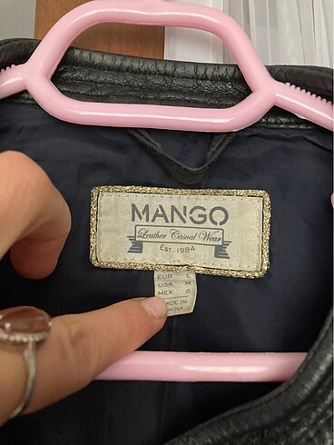 Mango mango gerçek deri bomber ceket