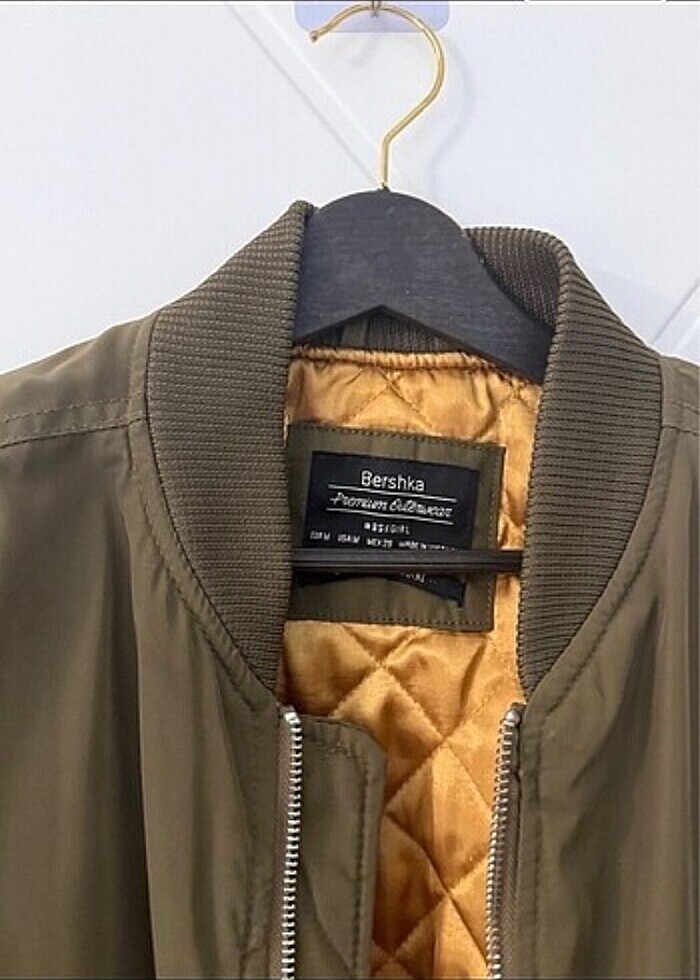 BERSHKA BOMBER HAKİ CEKET - Görsel 3