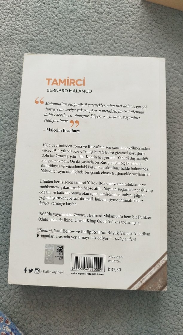 Tamirci - Bernard Malamud - Görsel 3
