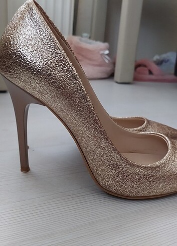 37 Beden altın Renk Gold stiletto 