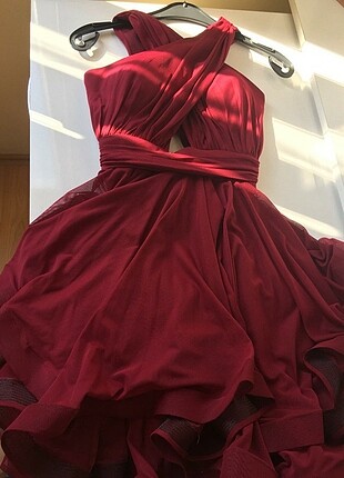 38 beden bordo abiye 
