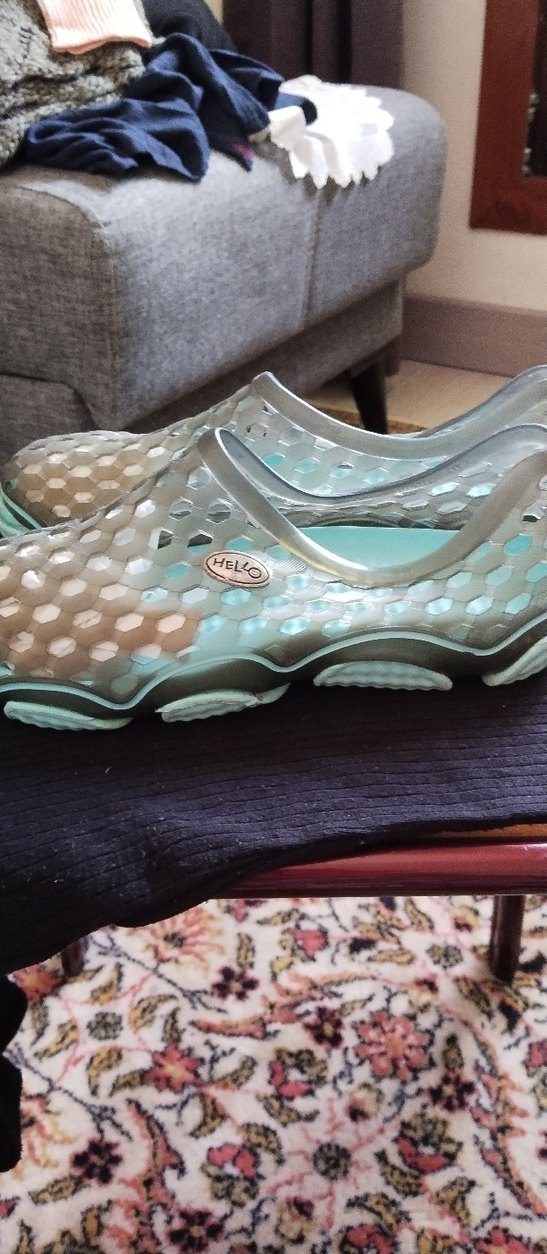 Düğmeli Gri-Turkuaz Erkek Su Ayakkabısı - Görsel 2