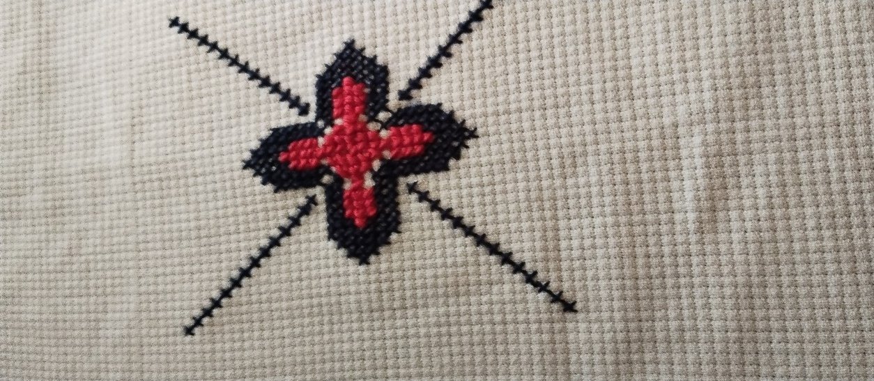 kanaviçe kırlent - Görsel 3