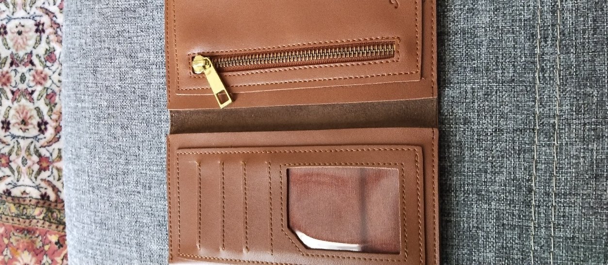 Kahverengi Deri Tokalı Kadın Cüzdanı - Görsel 3