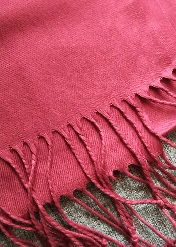 Bordo Kadın Bohem Salaş Şal - Görsel 3