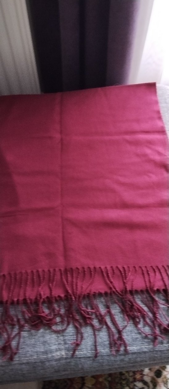 Bordo Kadın Bohem Salaş Şal - Görsel 2