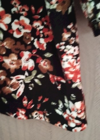 Çiçek Desenli Uzun Kollu Bohem Bluz - Görsel 2