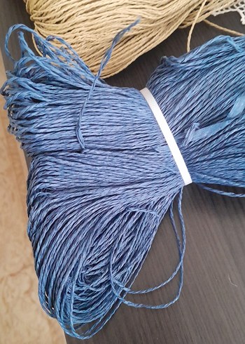 Bohem Mavi El Yapımı İp - Görsel 2