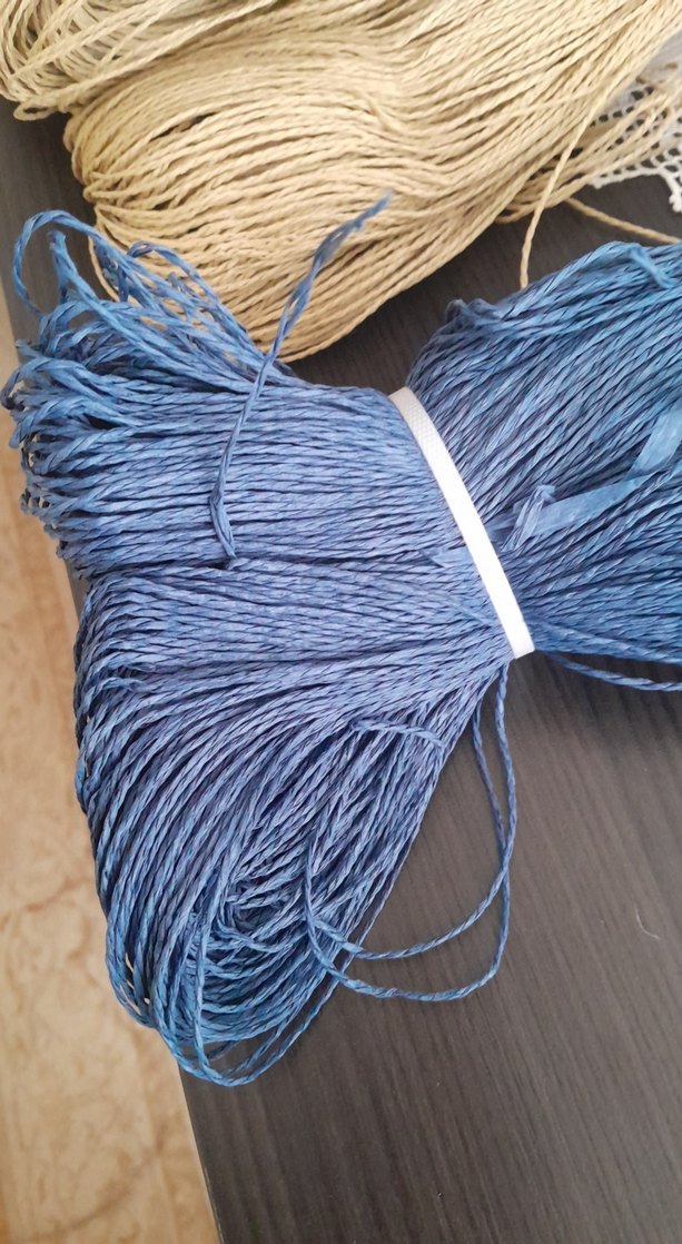 Bohem Mavi El Yapımı İp - Görsel 2