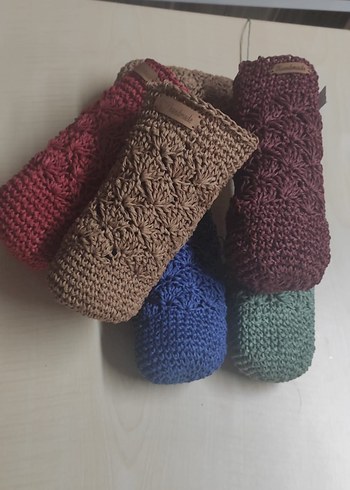 Nakışlı Çok Renkli Örgü Kadın Çapraz Çanta - Görsel 7