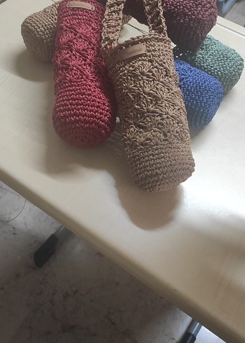 Nakışlı Çok Renkli Örgü Kadın Çapraz Çanta - Görsel 4