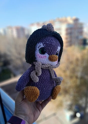 Gri Peluş Oyuncak Penguen - Görsel 8