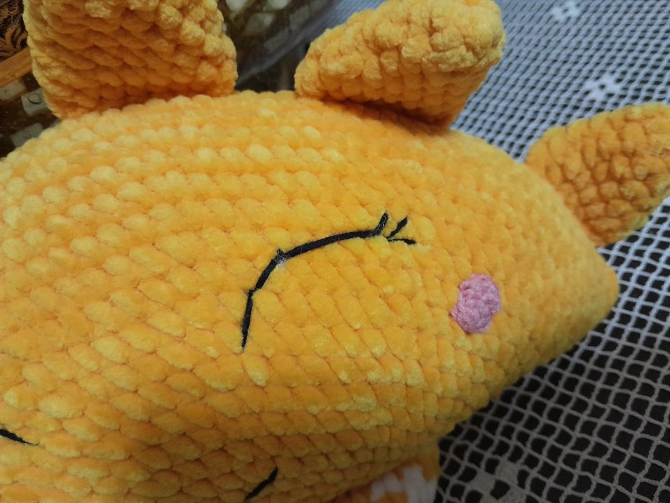 Sarı Güneş Figürlü Peluş Oyuncak - Görsel 5