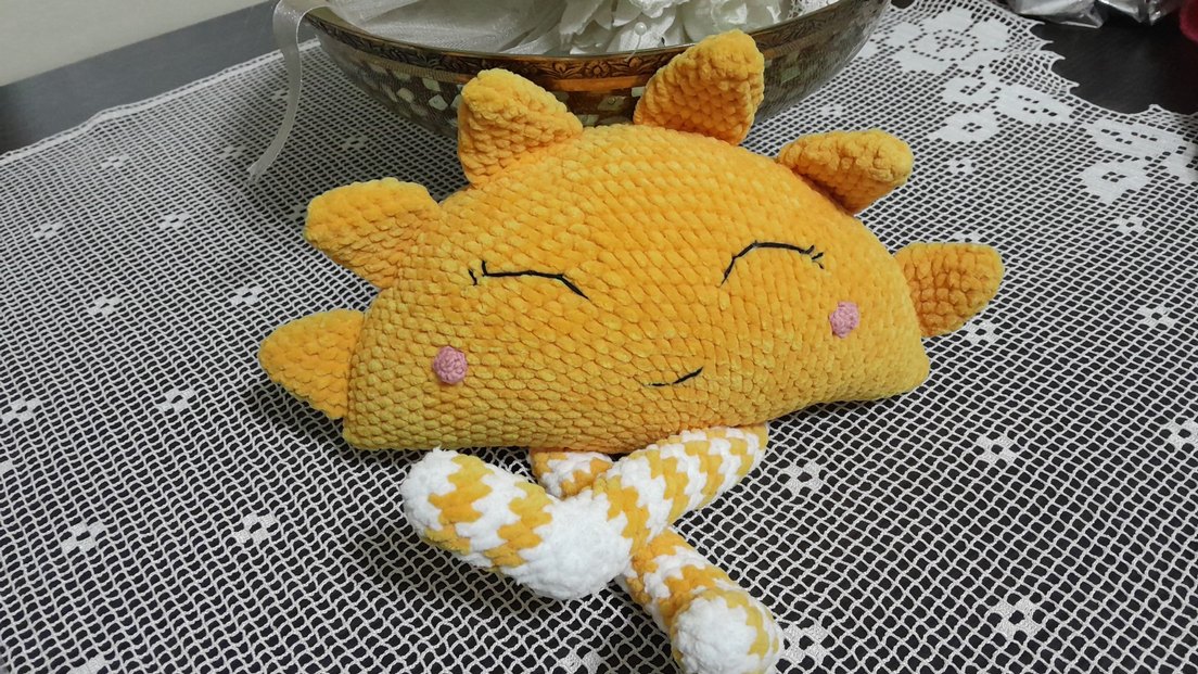 Sarı Güneş Figürlü Peluş Oyuncak - Görsel 2